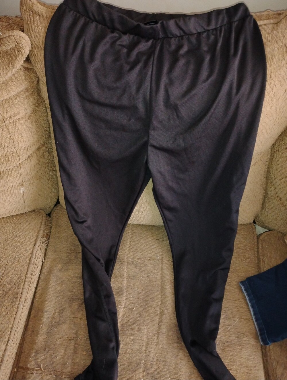 Women's Black Stretch Tapered Pants